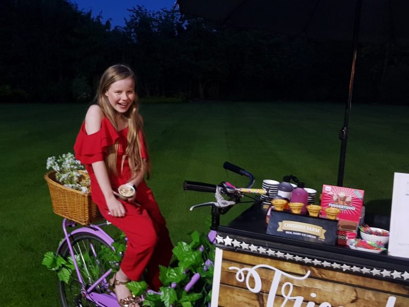 icecream cart hire for weddings, events and parties in cheshire
