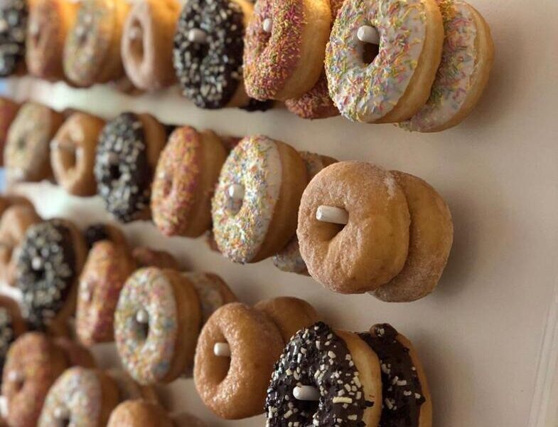doughnut wall hire for weddings events and parties , chester